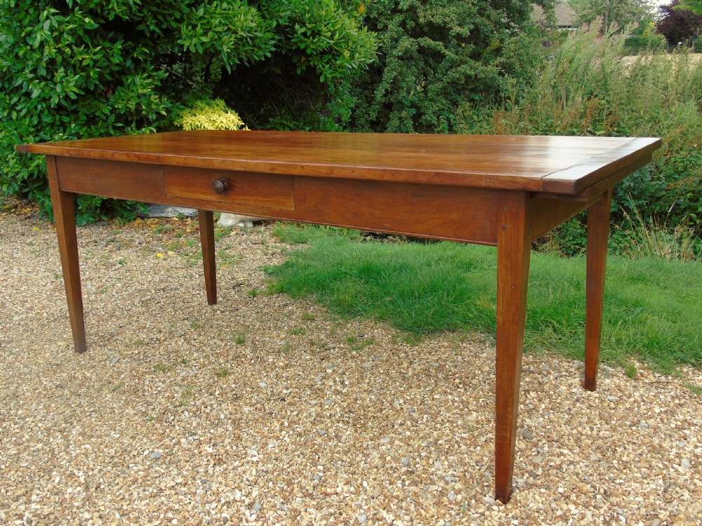 Antique French Fruitwood Dining Table View II