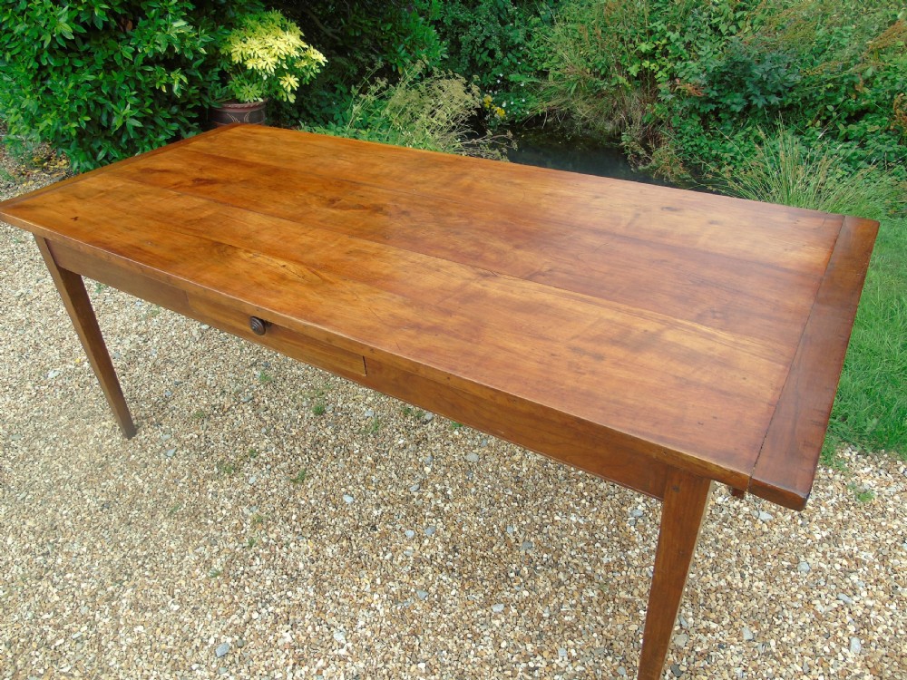 Antique French Fruitwood Dining Table View IV
