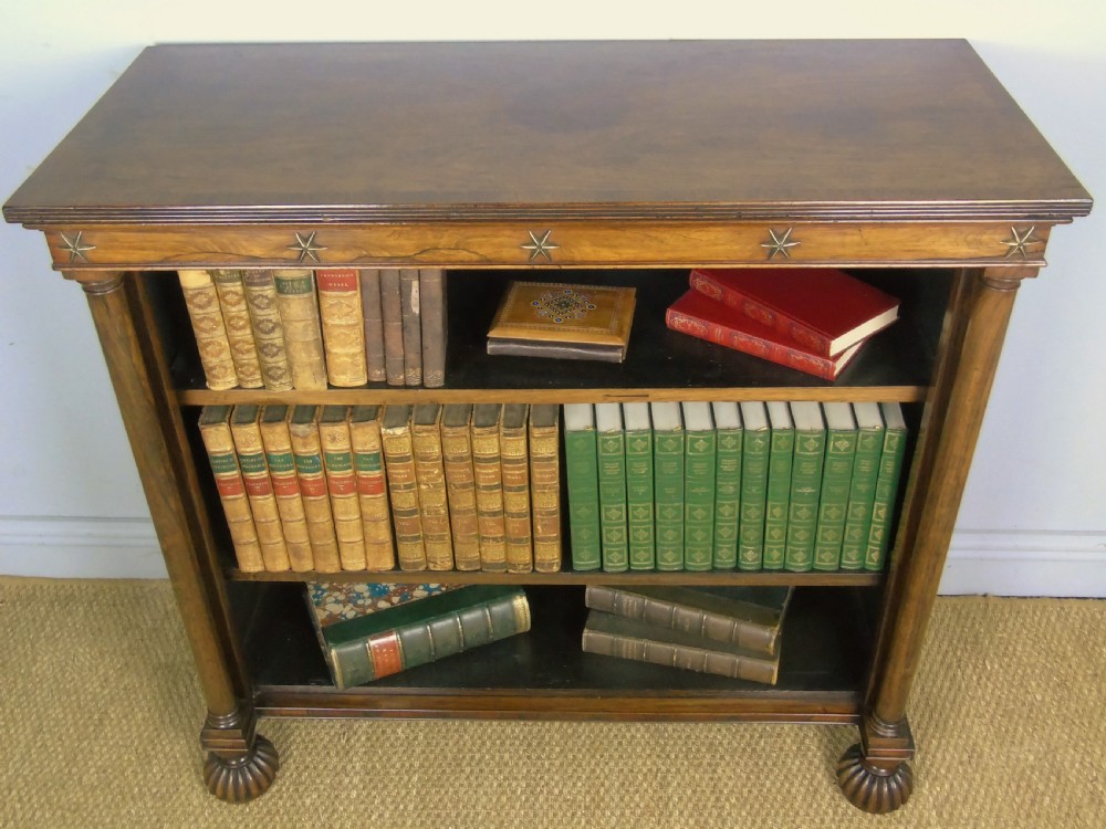 Handsome Regency Rosewood Dwarf Bookcase View II