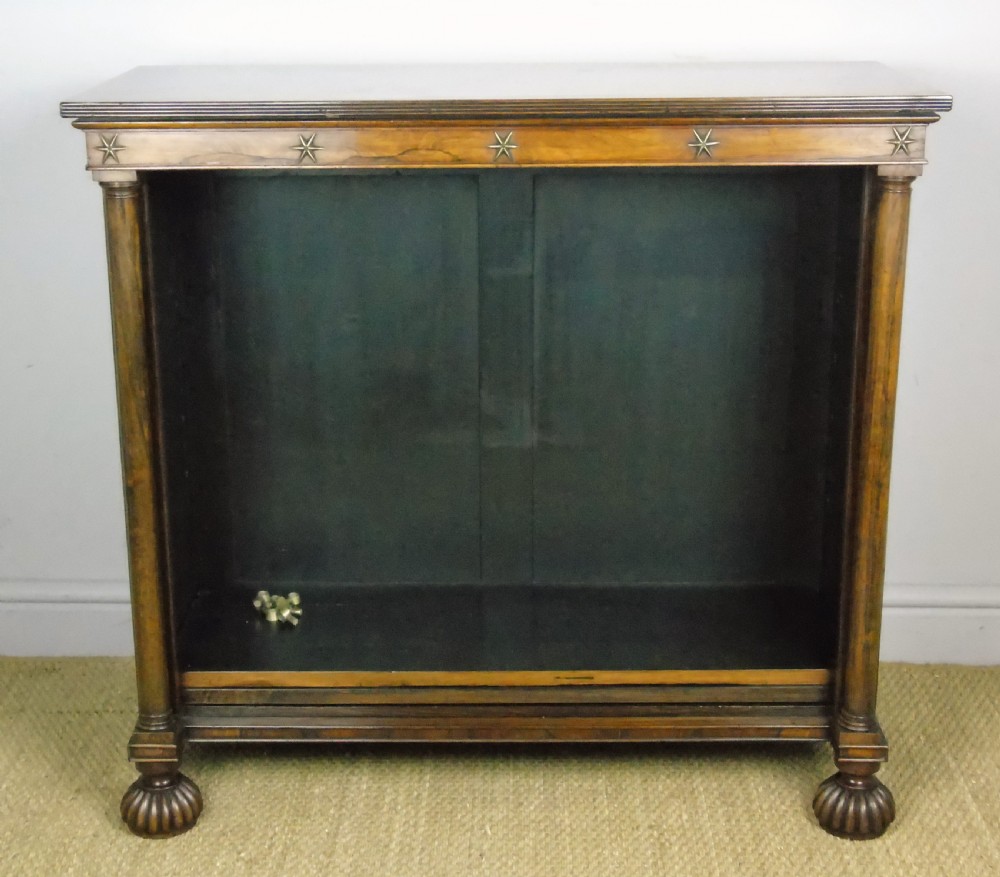 Handsome Regency Rosewood Dwarf Bookcase View VIII