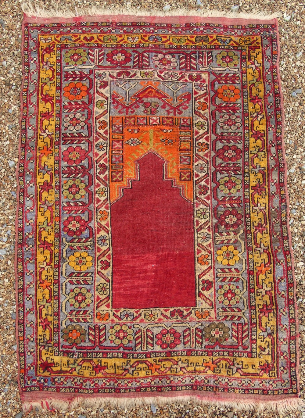 Antique Anatolian Prayer Rug