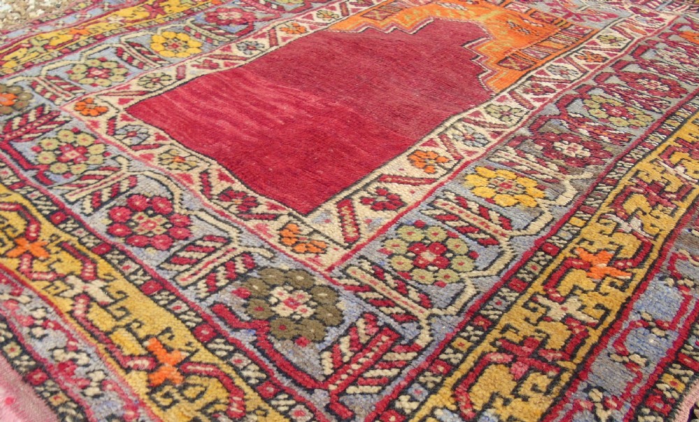 Antique Anatolian Prayer Rug View II