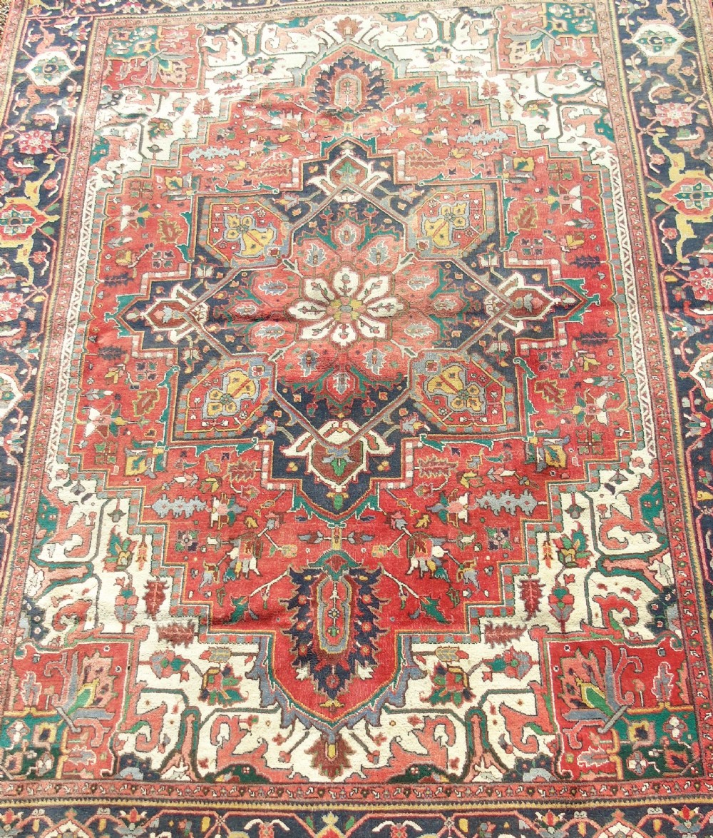 Antique Heriz Carpet Room Size