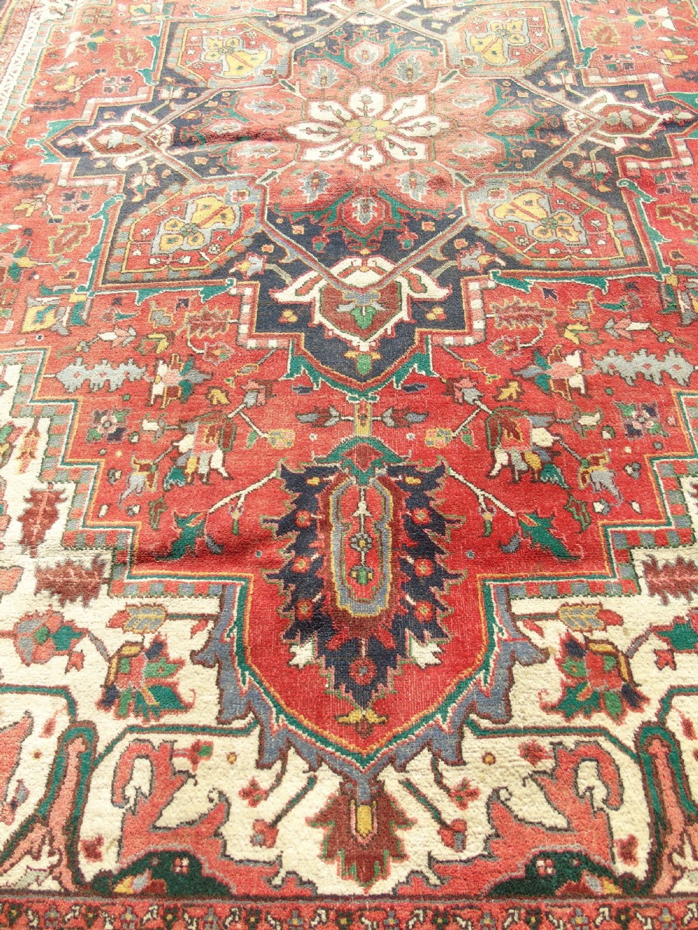 Antique Heriz Carpet Room Size View IV