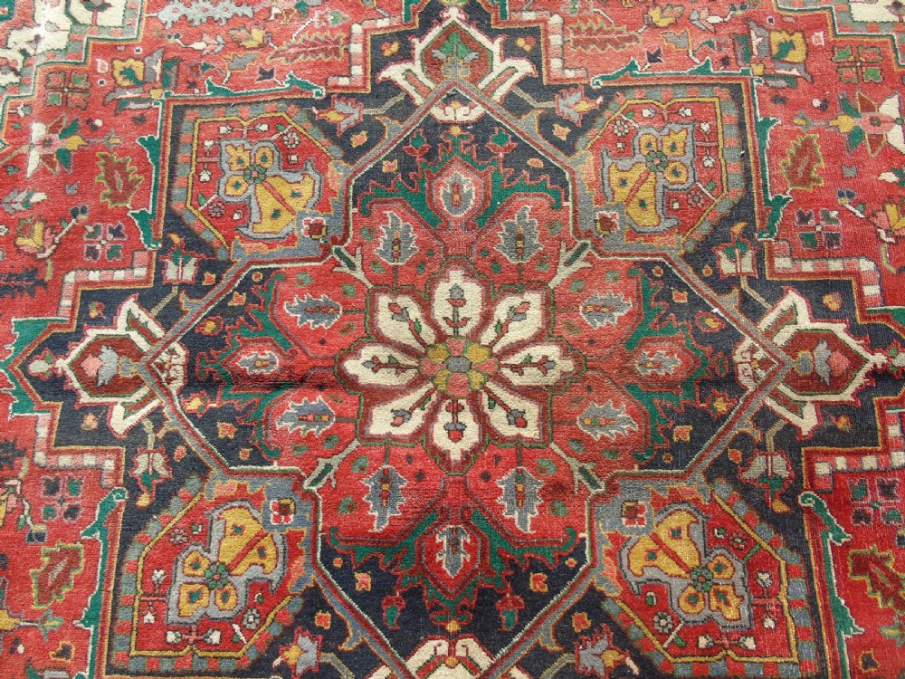 Antique Heriz Carpet Room Size View VI