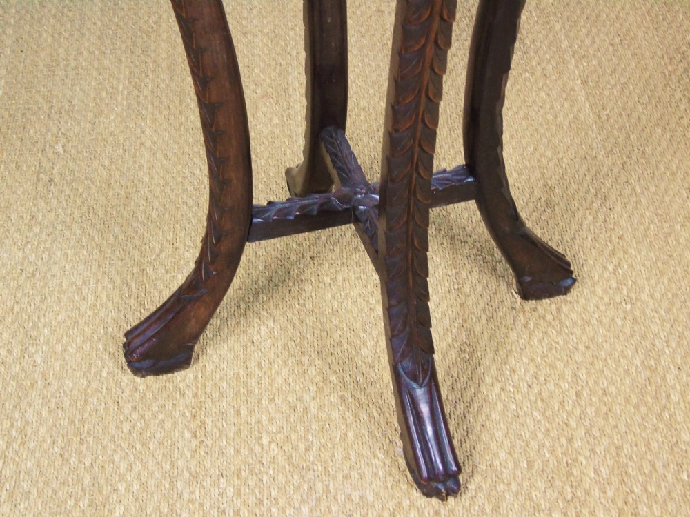 Good Quality 19th Century Chinese Pedestal Marble Inset View VII