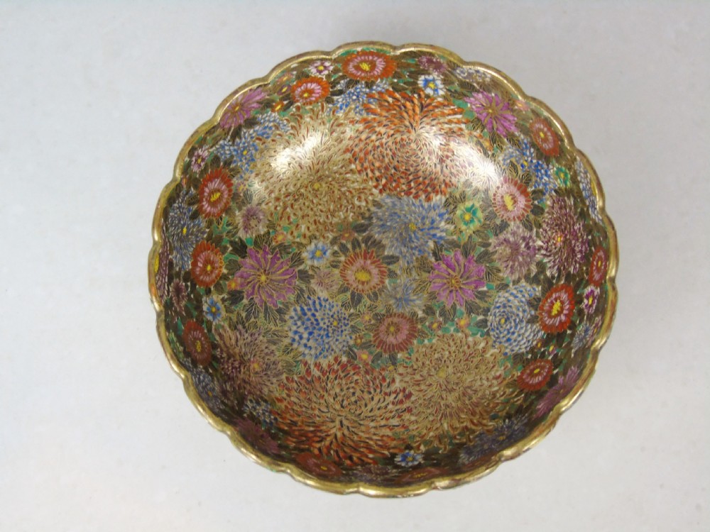 Outstanding Japanese Meiji Satsuma Bowl View VII