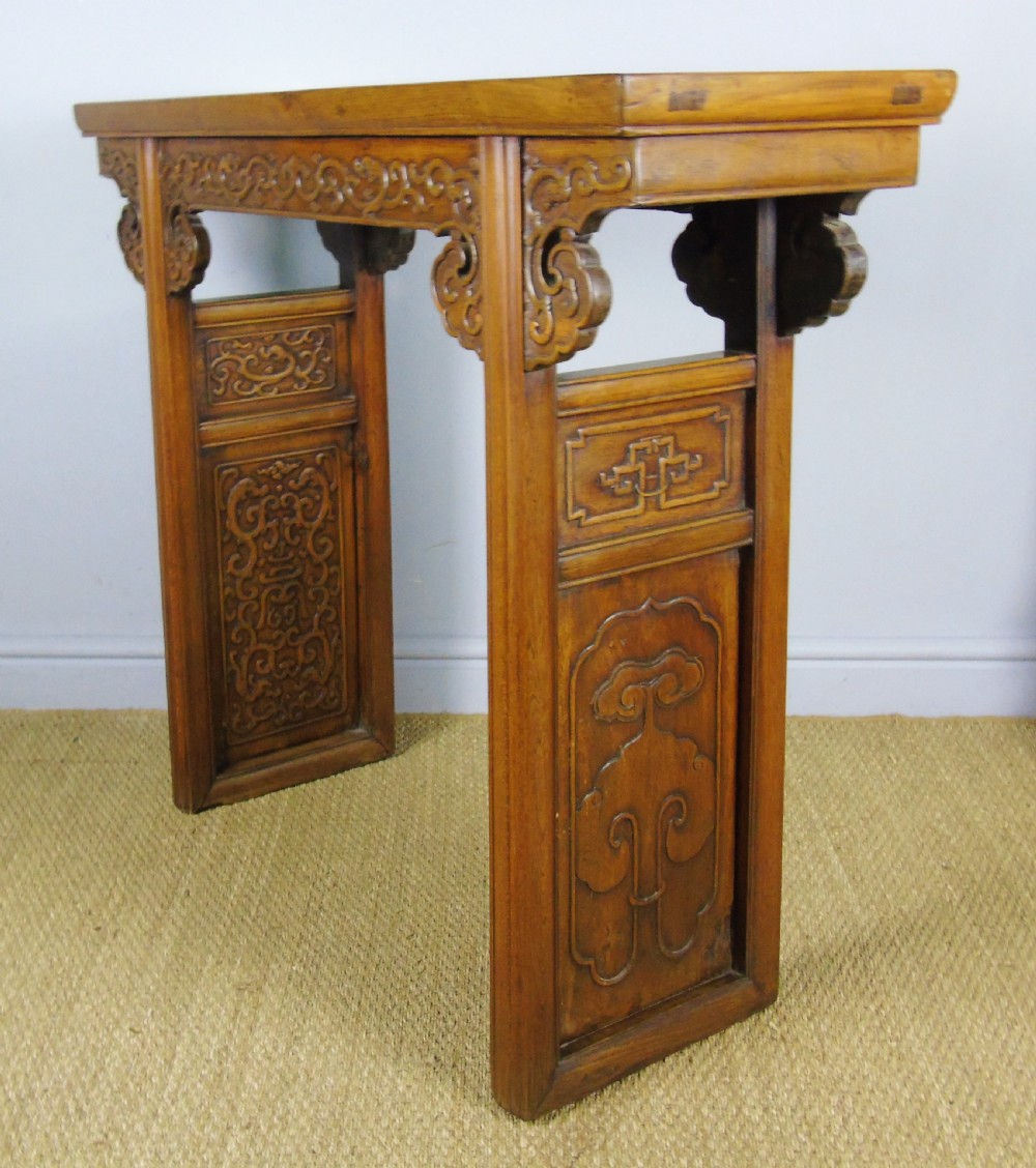 Antique Chinese Altar Table Qing Period View IX