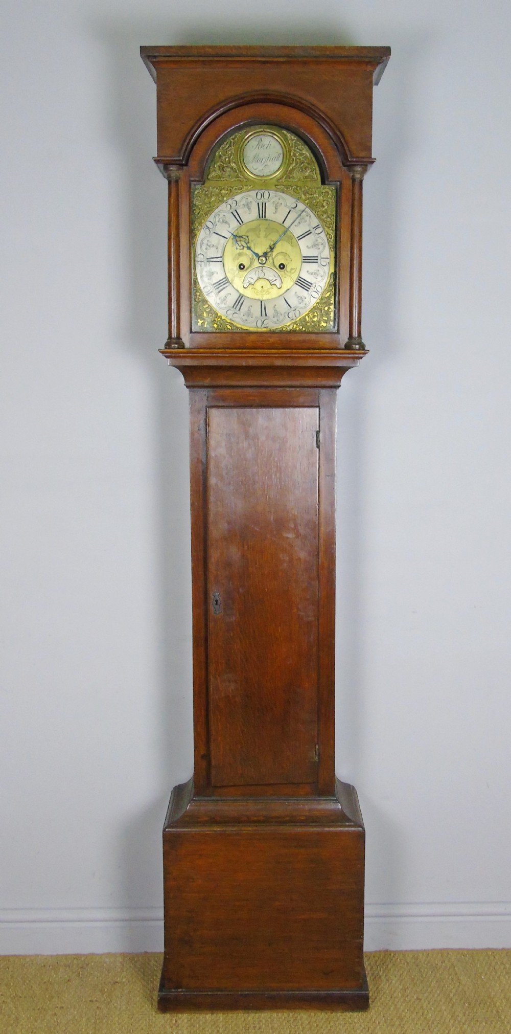 Antique Oak Longcase Clock Richard Marshall Wolsingham