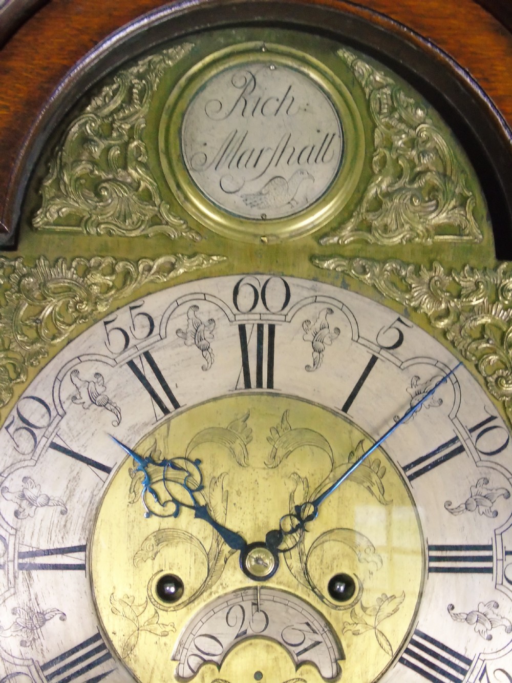 Antique Oak Longcase Clock Richard Marshall Wolsingham View IV