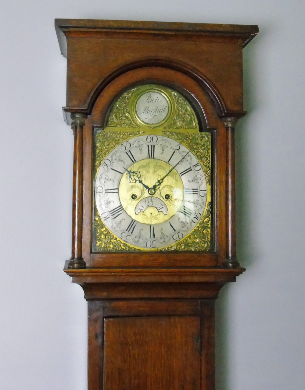 Antique Oak Longcase Clock Richard Marshall Wolsingham View V