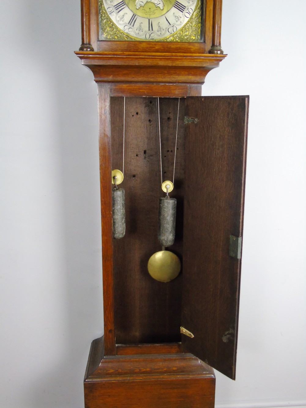 Antique Oak Longcase Clock Richard Marshall Wolsingham View VI