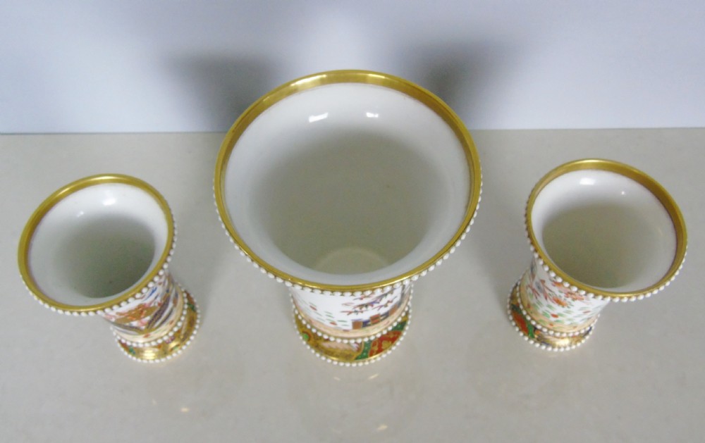 Early 19th Century Spode Garniture in Imari Colours View IX