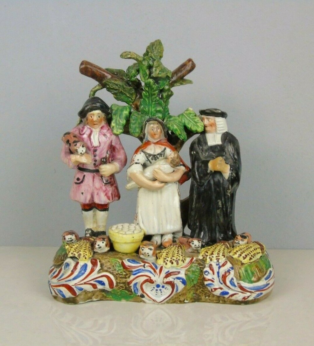 Staffordshire Figure Tithe Pig Group