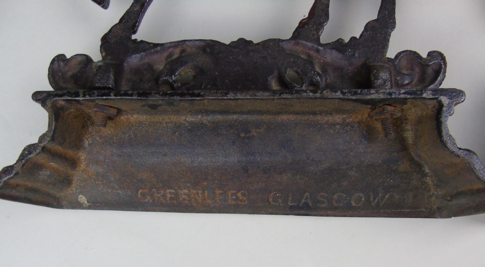 A Fine Pair of 19th Century Cast Iron Horses in Original Paint View VIII
