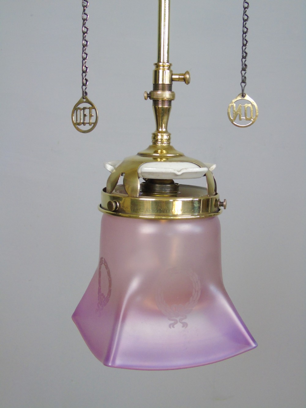 Antique Pendant 'Gasolier' Ceiling Light View III