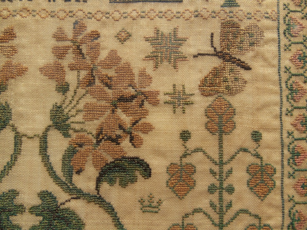Antique Needlework Sampler Mary Goalby 1843 View III