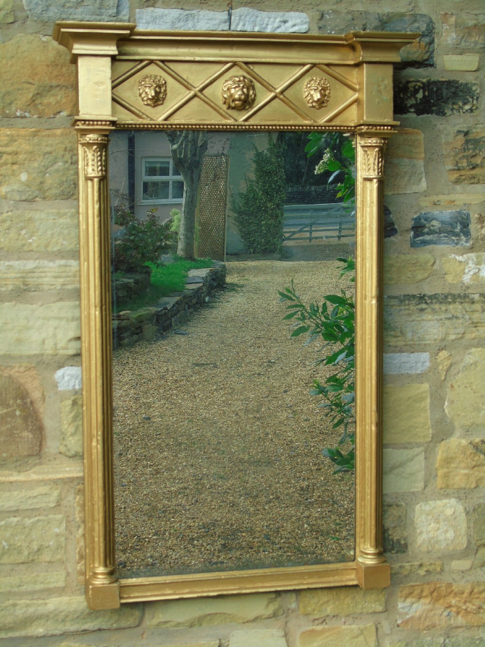 Early 19th Century Regency Pier Glass Mirror View IV