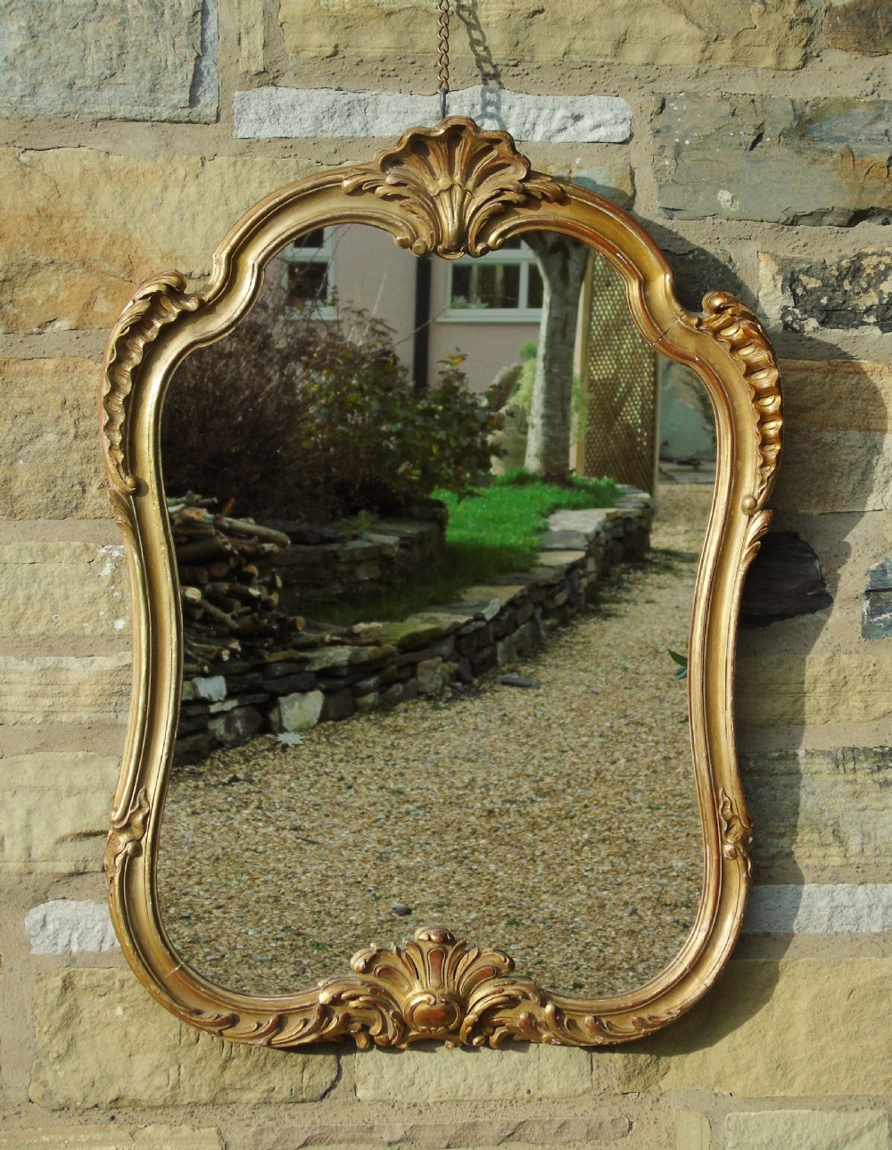 Early 20th Century French Gilt Rococo Mirror