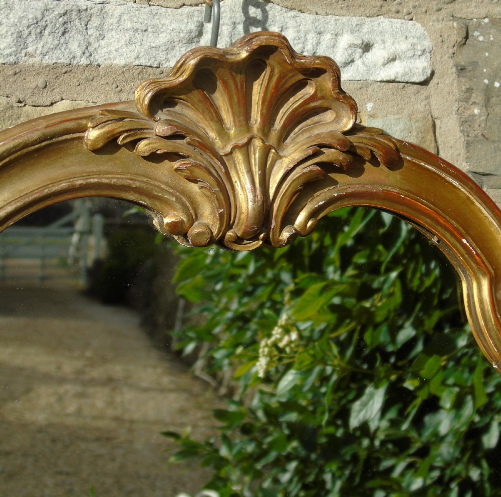 Early 20th Century French Gilt Rococo Mirror View V