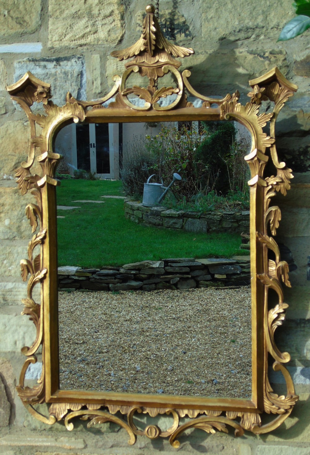Early 20th Century Gilt Chippendale Style Mirror View III