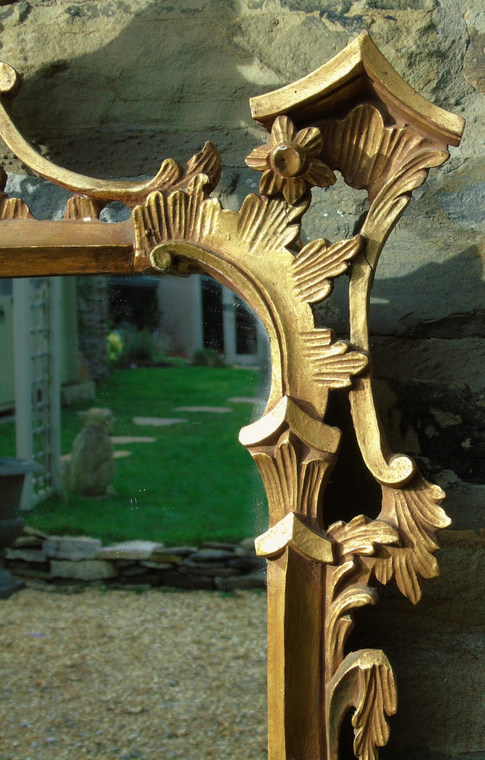 Early 20th Century Gilt Chippendale Style Mirror View IV