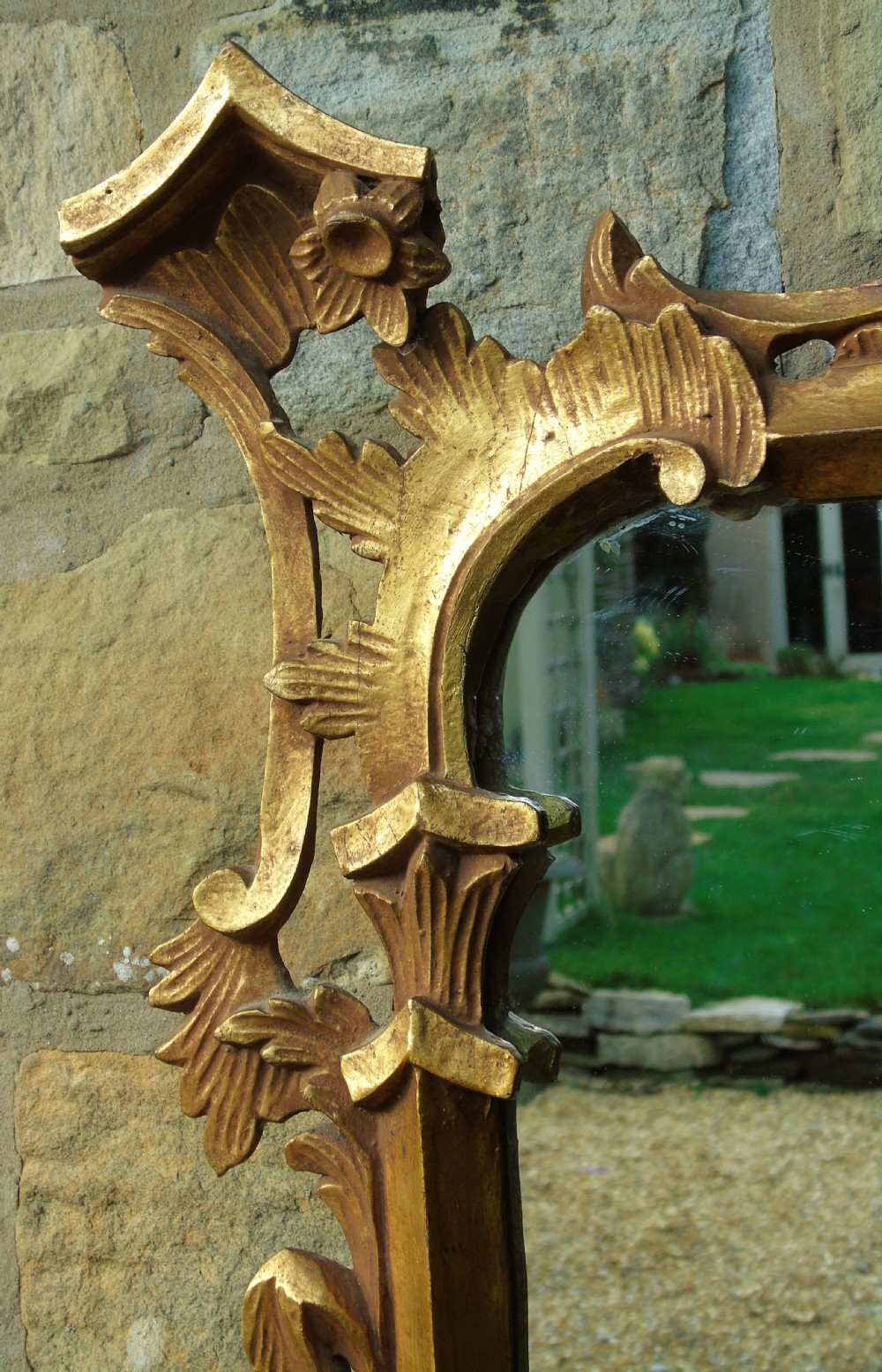 Early 20th Century Gilt Chippendale Style Mirror View VI