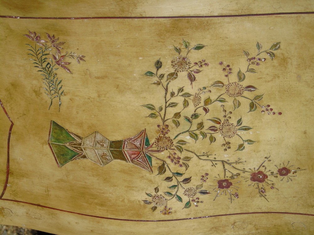French Louis XV Style Hand Painted Commode Chest View VI