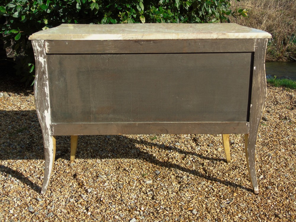 French Louis XV Style Hand Painted Commode Chest View VII