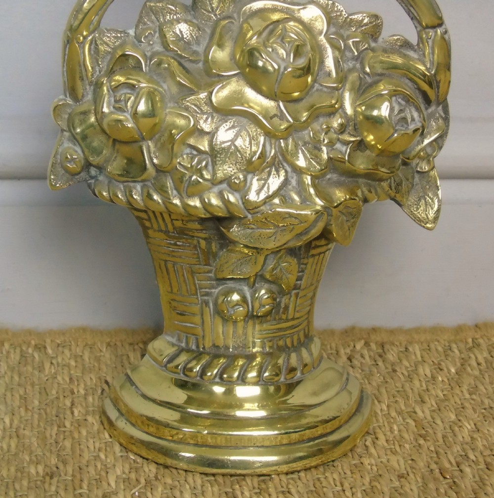 Regency Brass Doorstop Circa 1830 View V
