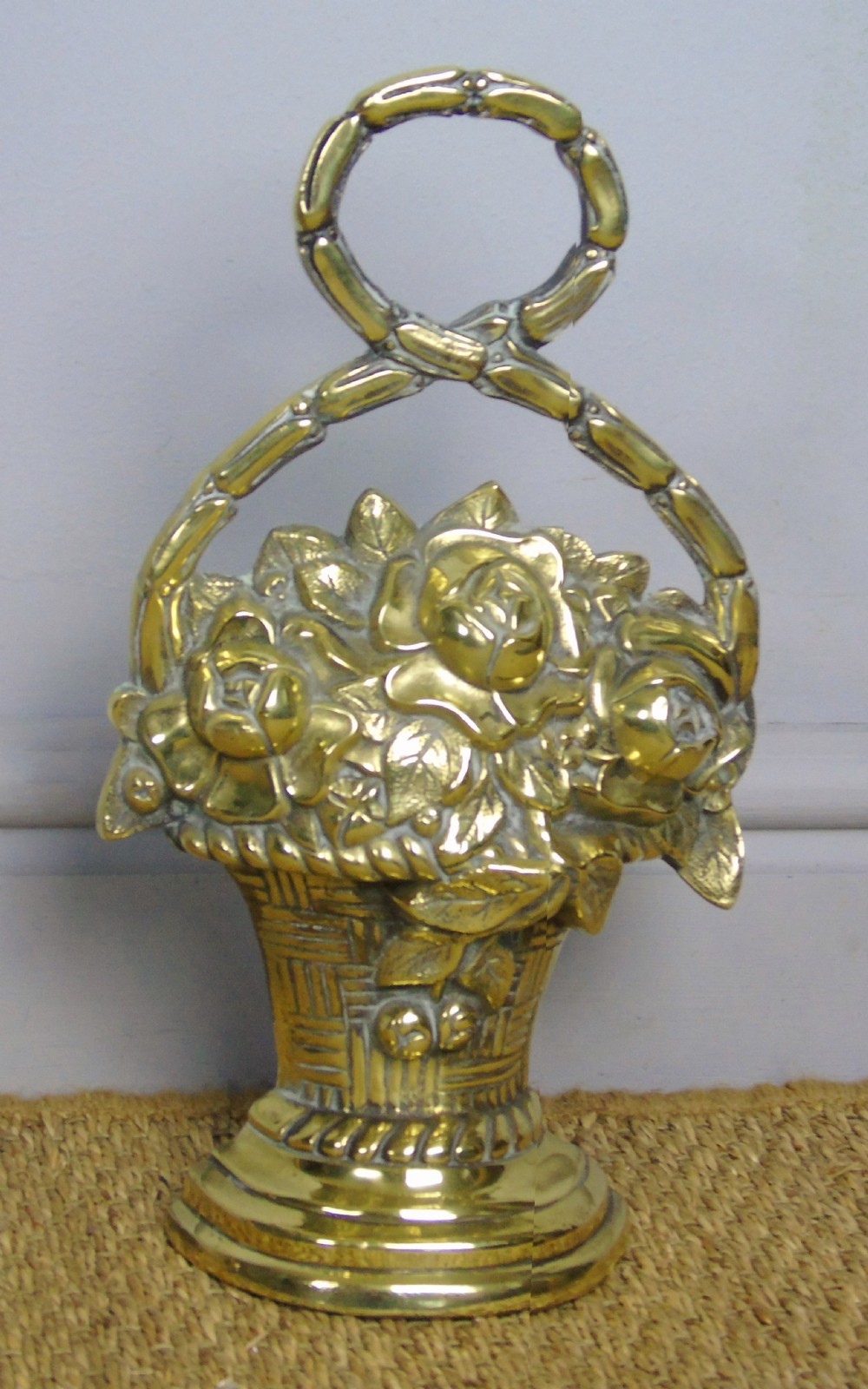 Regency Brass Doorstop Circa 1830 View VI