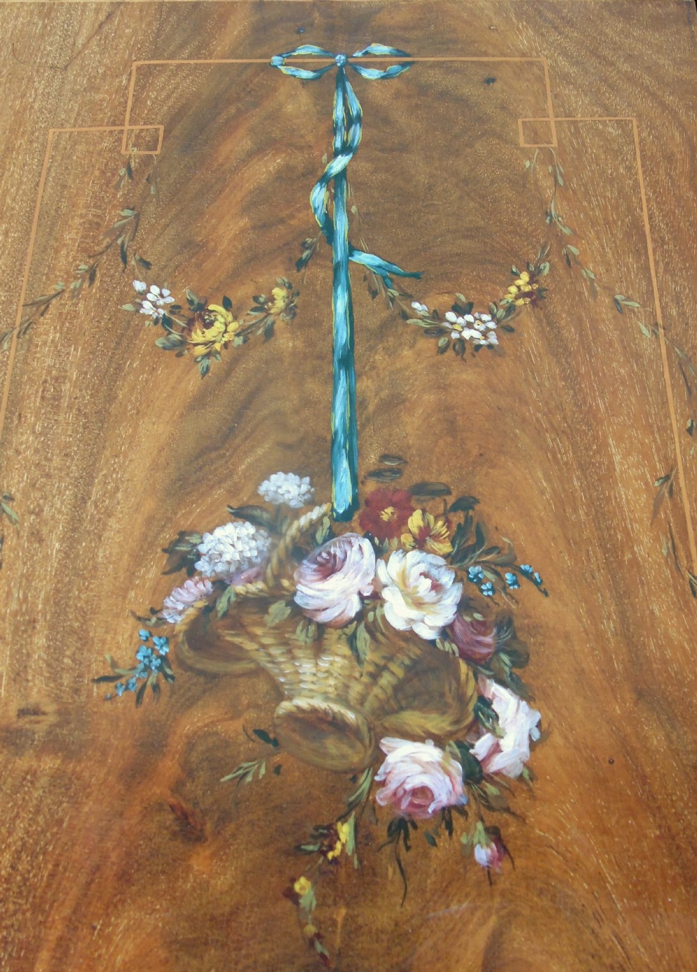 Pretty Antique Dressing Chest  Rare Hand Painted Georgian  View IV