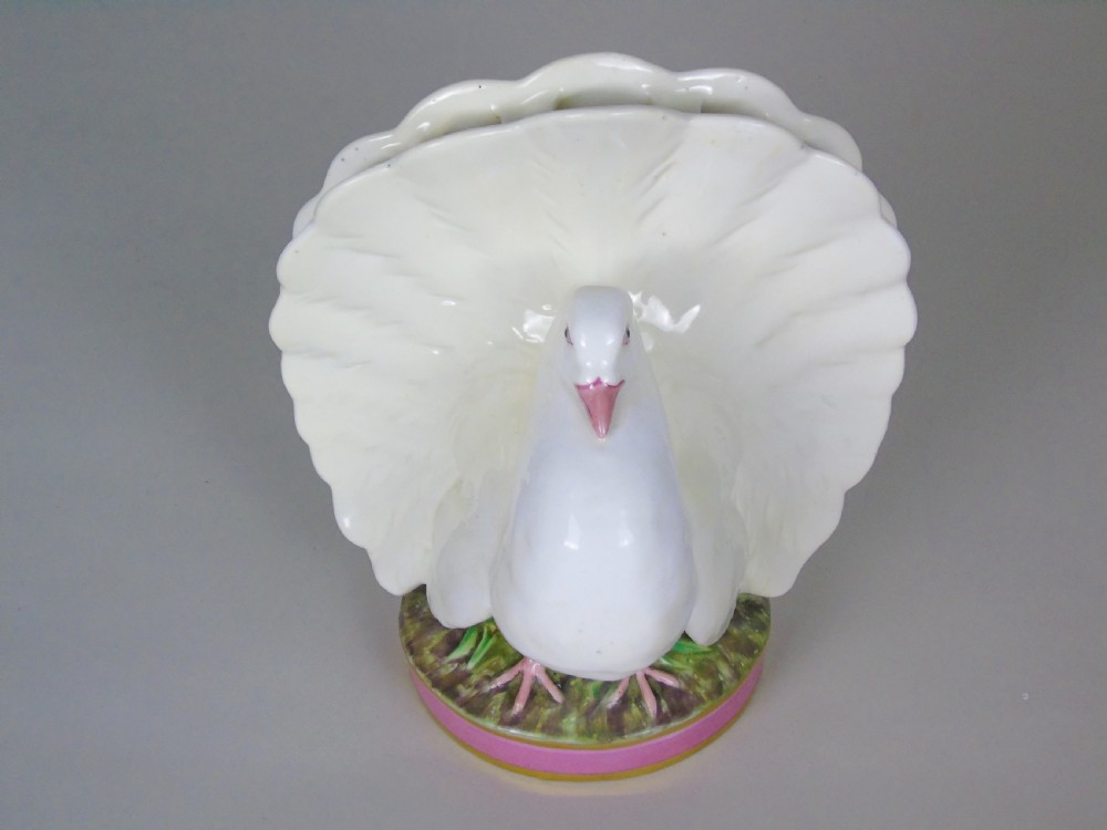 19th Century Minton Dove Posy Holder View II