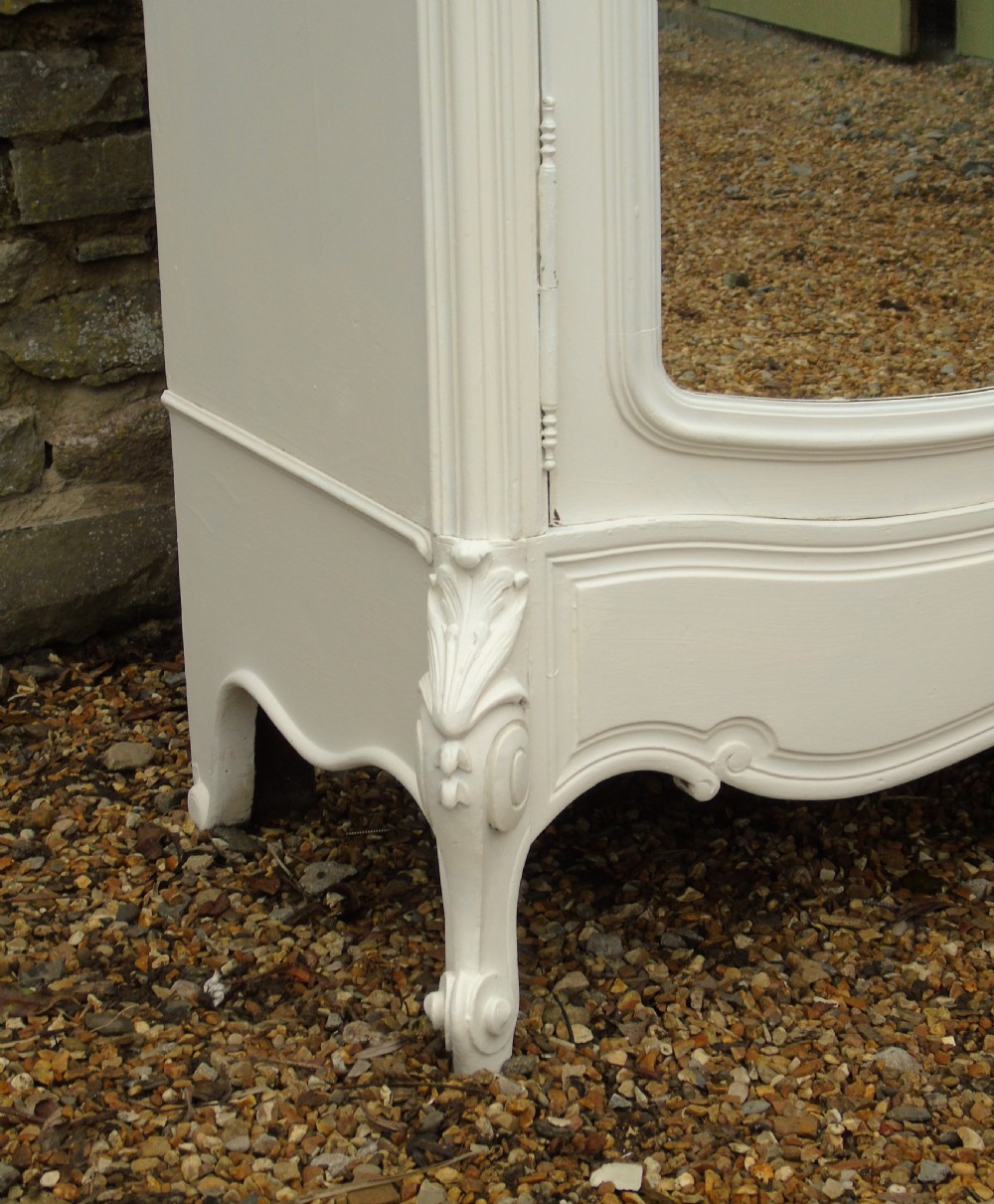 Antique Painted French Armoire Wardrobe View VI