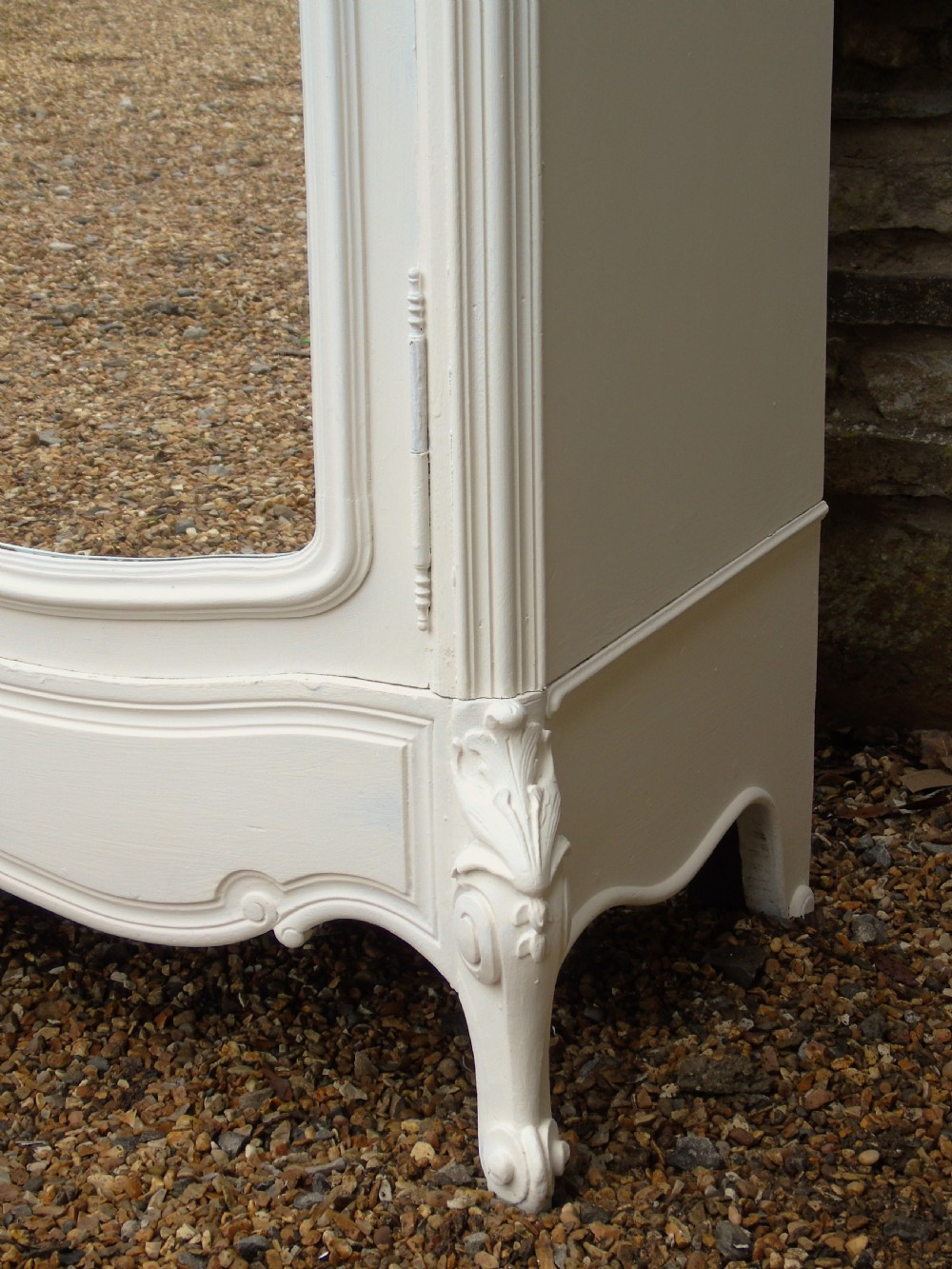 Antique Painted French Armoire Wardrobe View VII