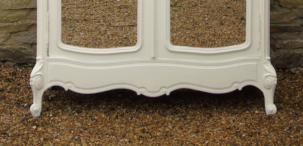 Antique Painted French Armoire Wardrobe View VIII