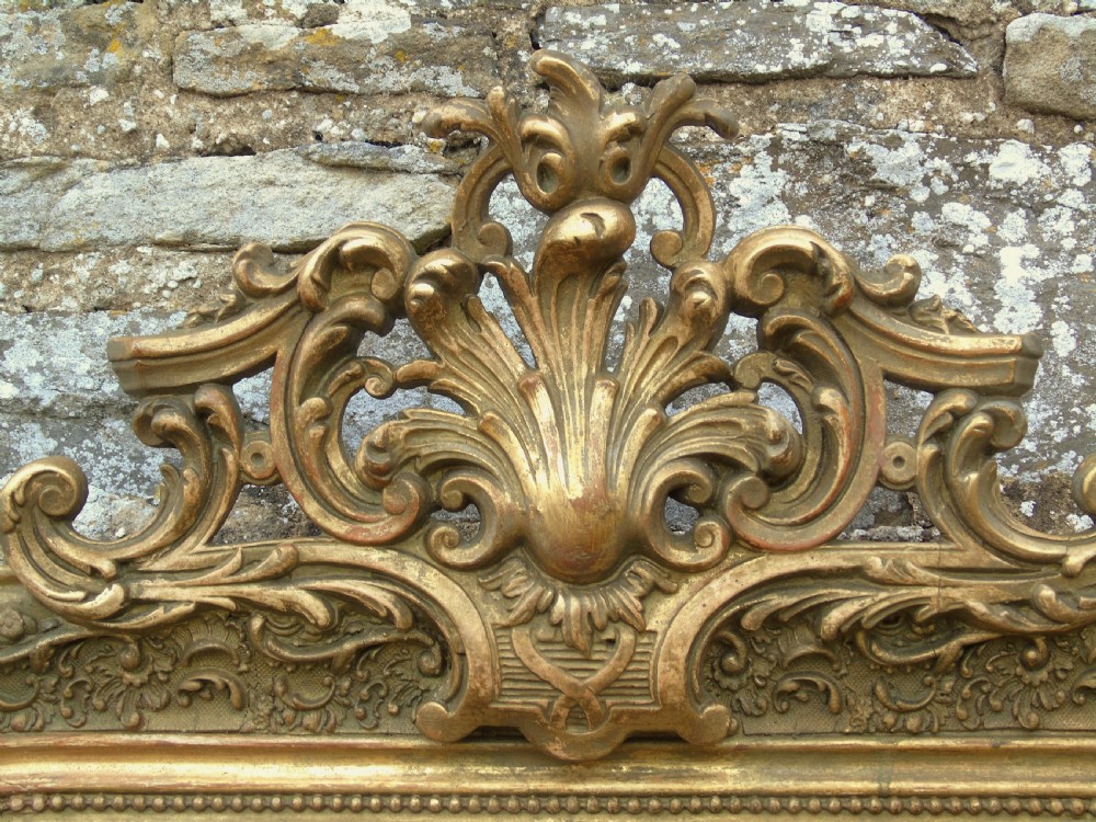 Good Antique French Gilt Arch Mirror View V