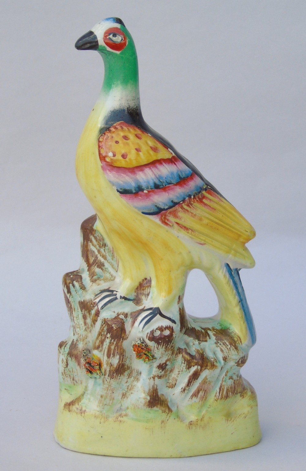 Rare Early 19th Century Staffordshire Pottery Pigeon