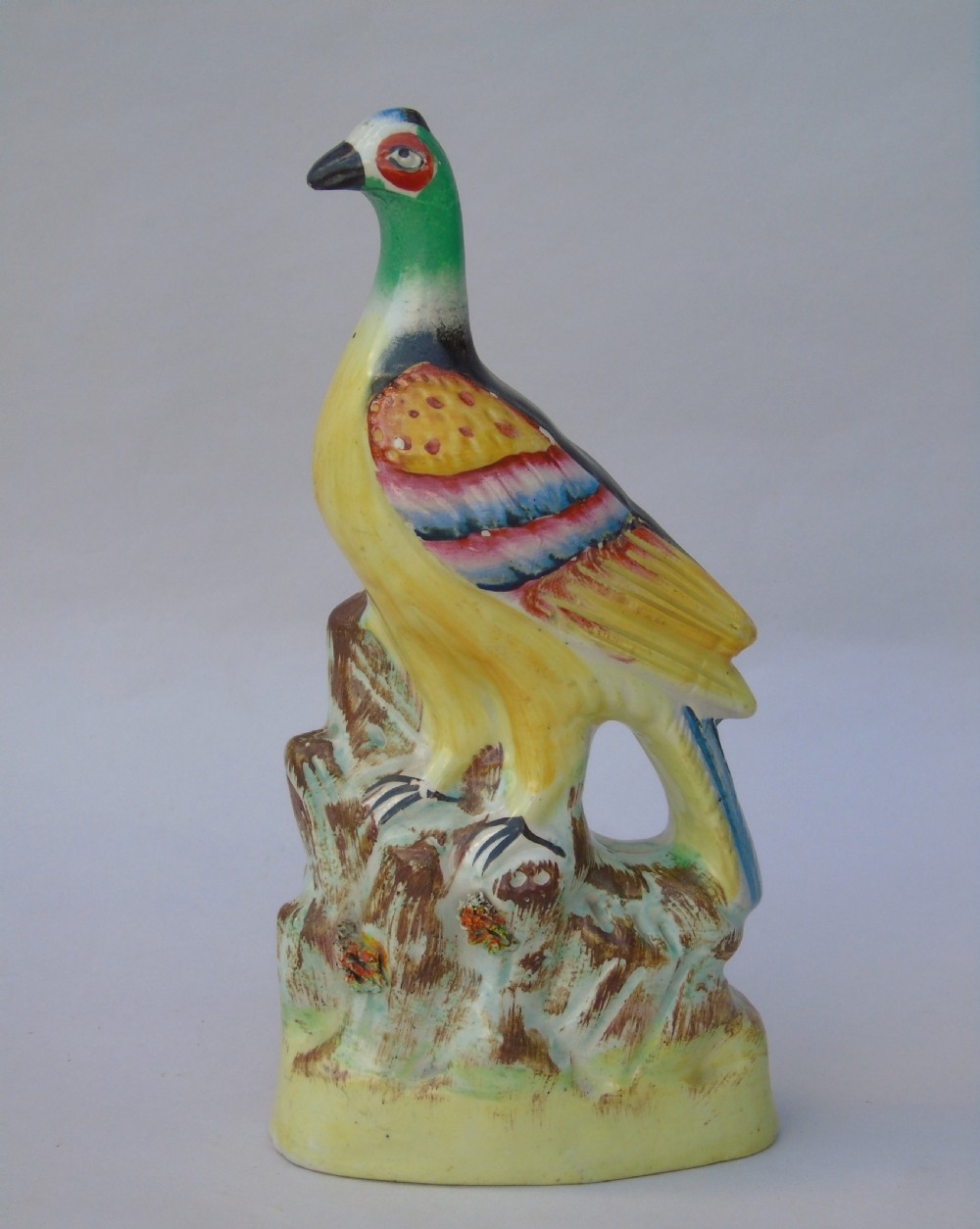 Rare Early 19th Century Staffordshire Pottery Pigeon View II