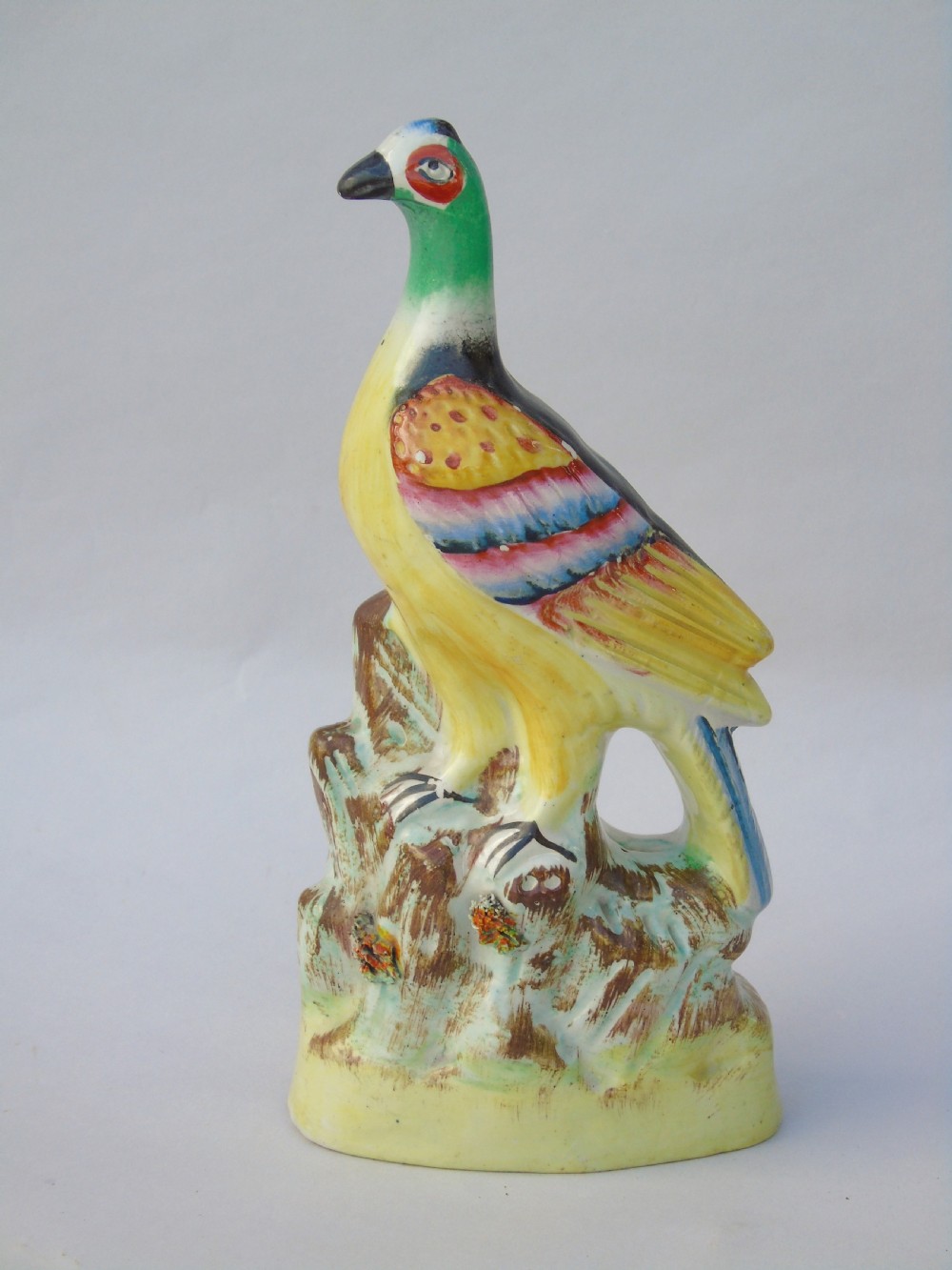 Rare Early 19th Century Staffordshire Pottery Pigeon View IV