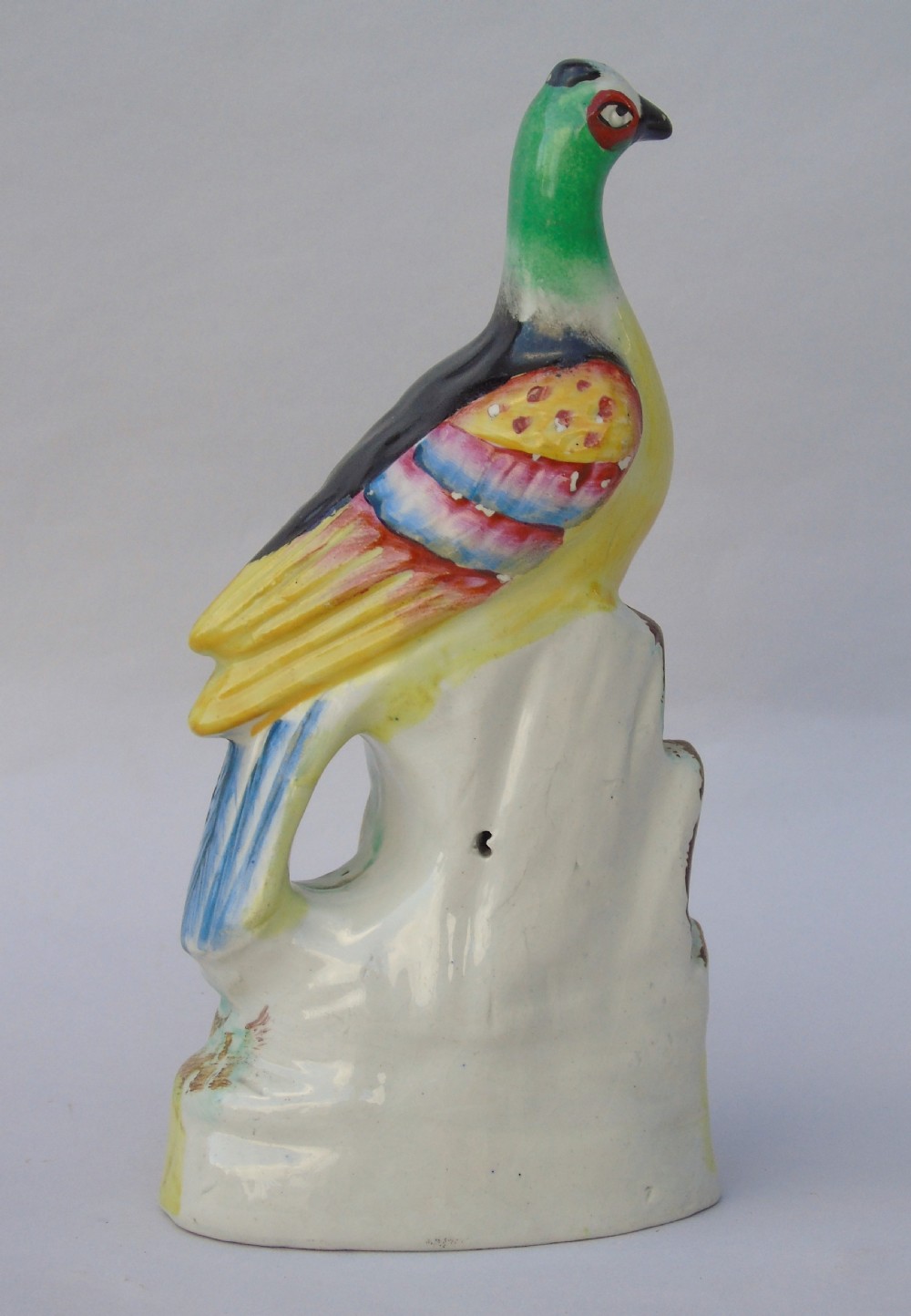 Rare Early 19th Century Staffordshire Pottery Pigeon View VI