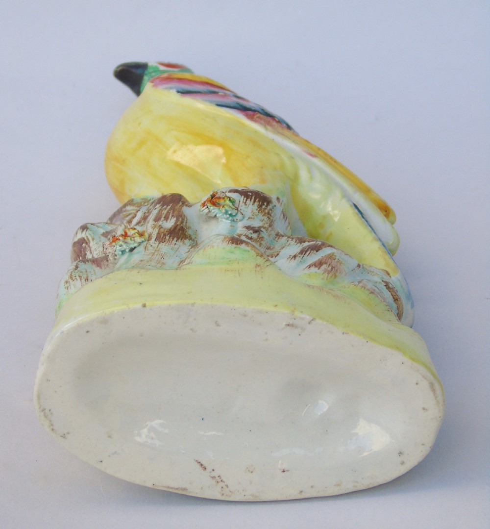Rare Early 19th Century Staffordshire Pottery Pigeon View VII