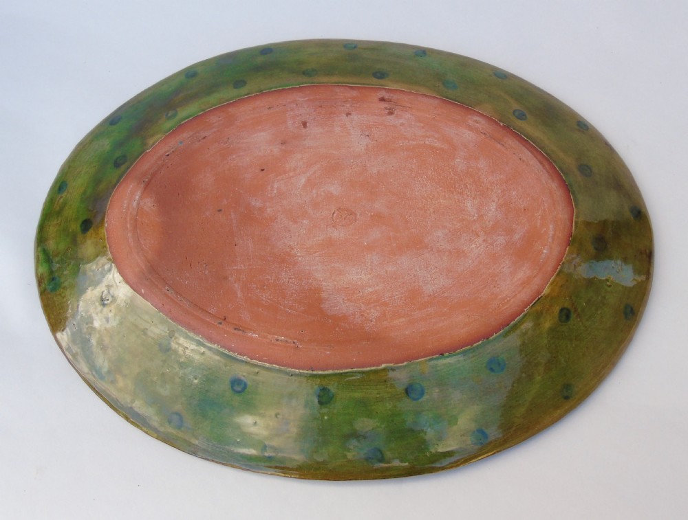 Antique French Faience Turkey Dish View VII