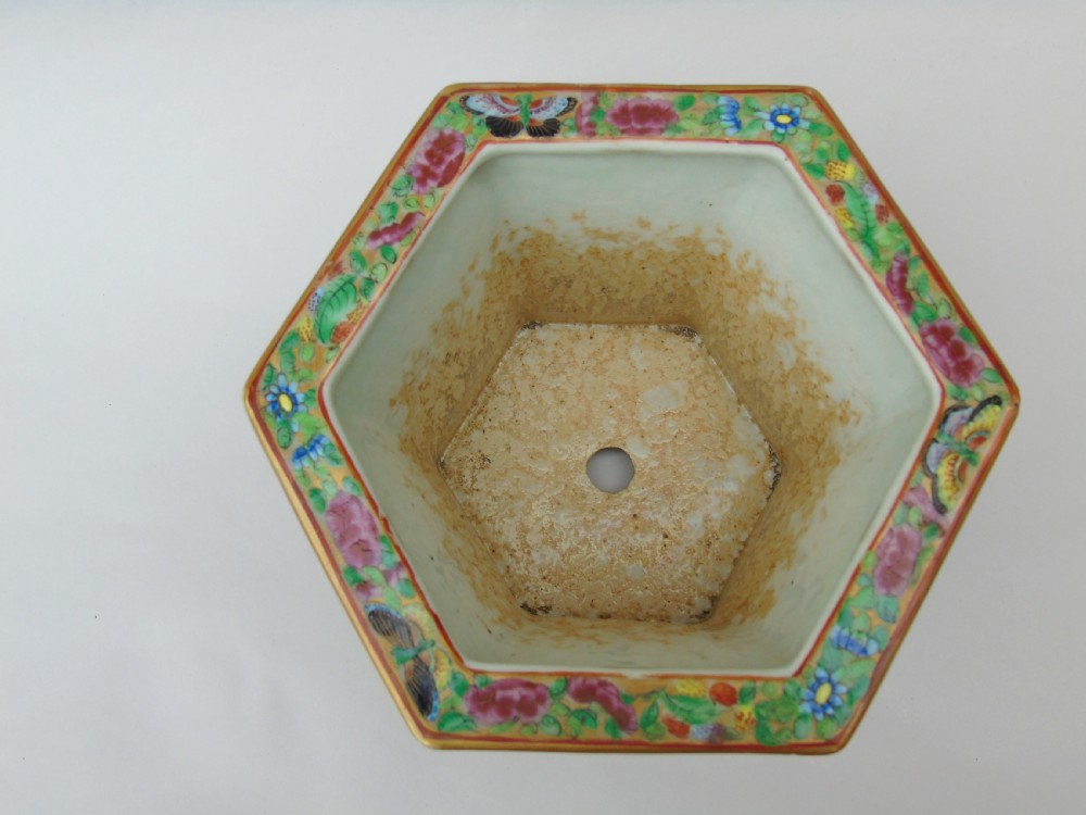 19th Century Daoguang Cantonese Porcelain Jardiniere Famille Rose View III