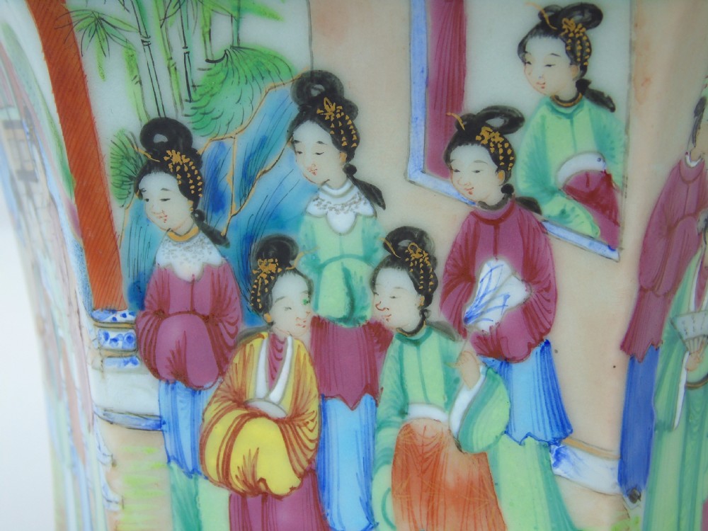 19th Century Daoguang Cantonese Porcelain Jardiniere Famille Rose View IV