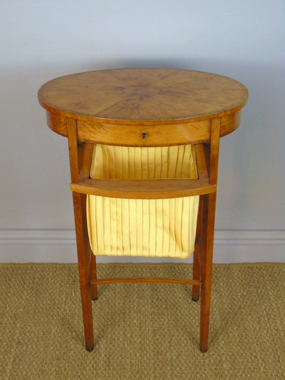 Pretty Victorian Satinwood Sewing Table View III