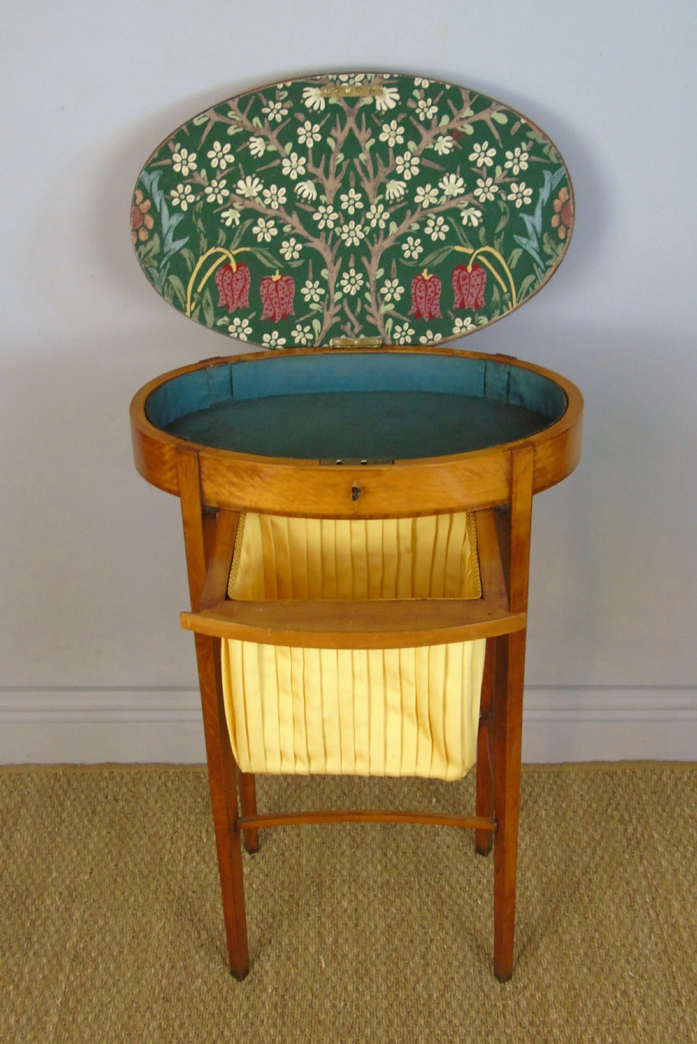 Pretty Victorian Satinwood Sewing Table View IV
