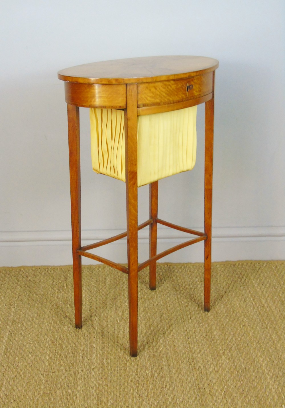 Pretty Victorian Satinwood Sewing Table View X