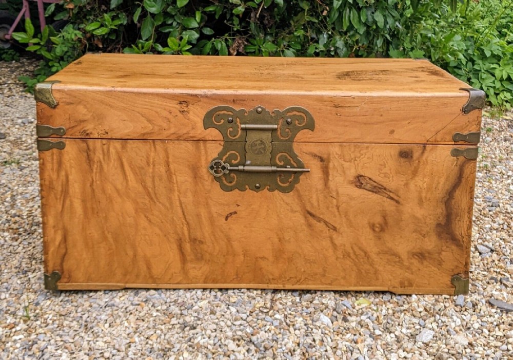 Chinese Antique Camphor Wood Chest