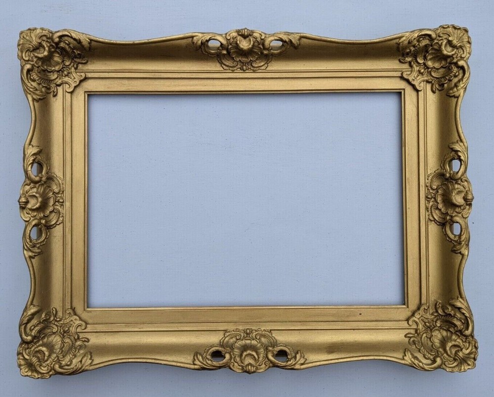 Antique Gilt Swept Picture Frame No. 13